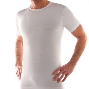 LIABEL – Maglia Girocollo In Cotone Jersey – Bianco – Nero