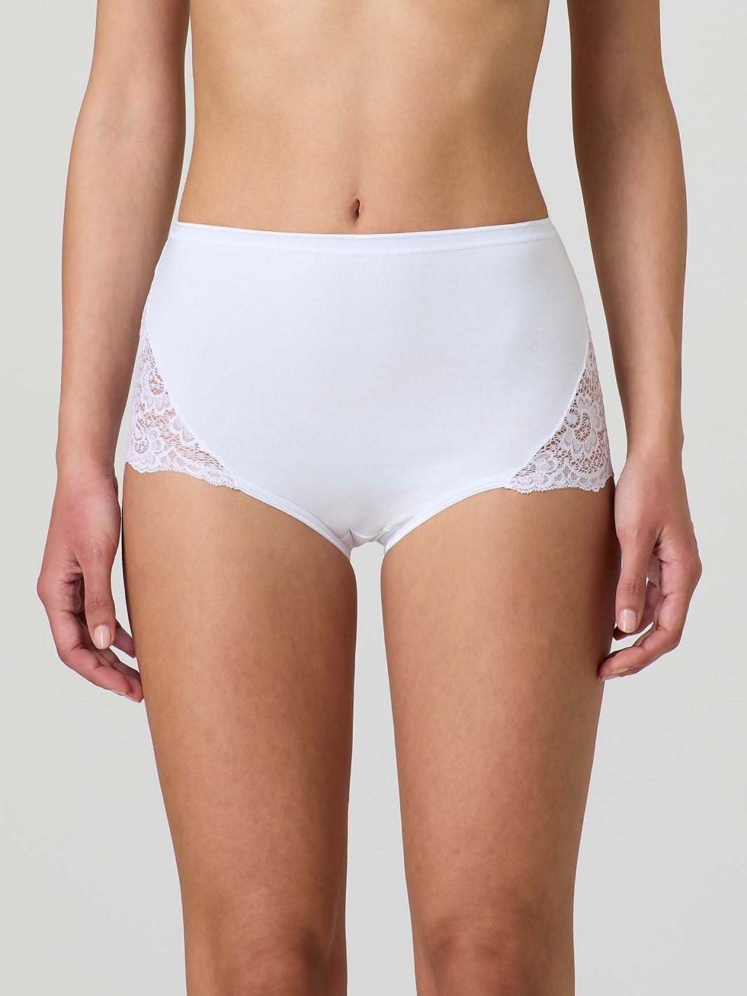 JADEA – Culotte In Cotone Elasticizzato con Pizzo - immagine 4