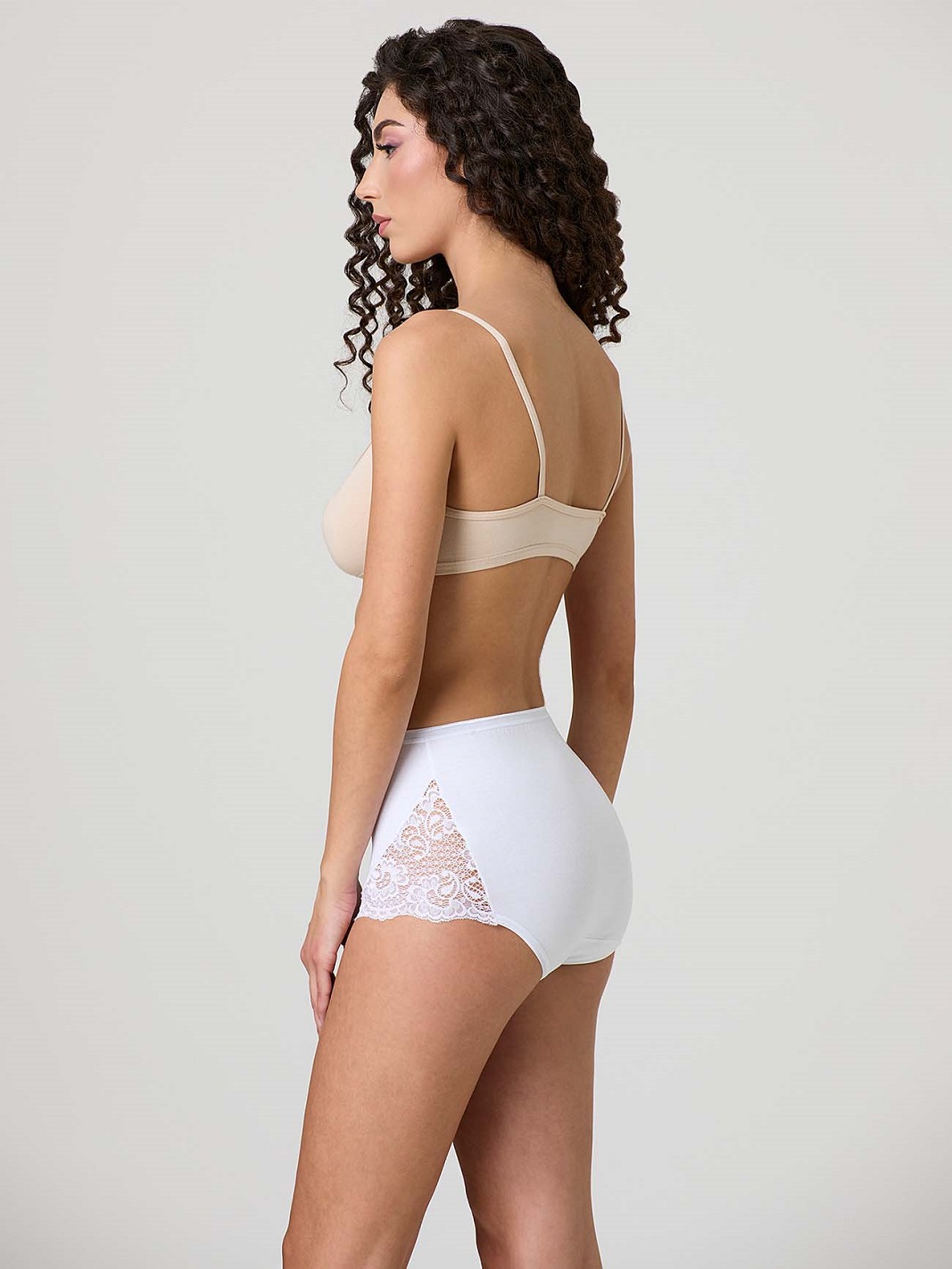 JADEA – Culotte In Cotone Elasticizzato con Pizzo - immagine 3