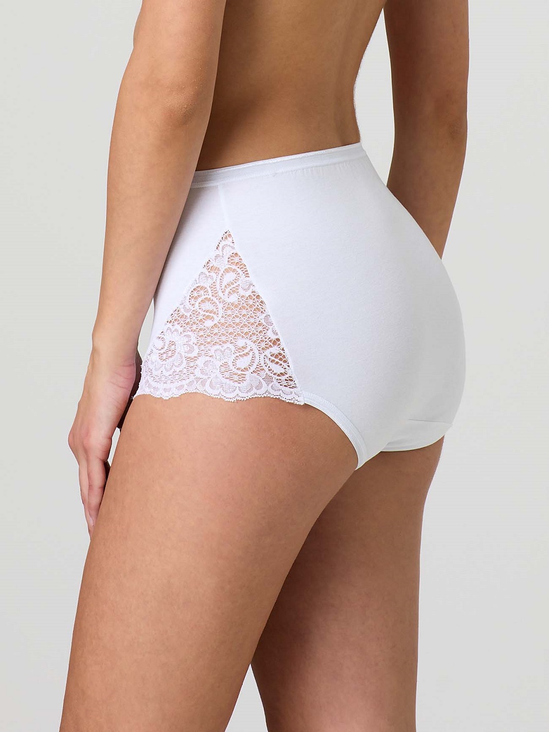 JADEA – Culotte In Cotone Elasticizzato con Pizzo - immagine 5