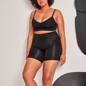 GISELA – Pantaloncino Riducente Modellante In Microfibra – Nero – Nude