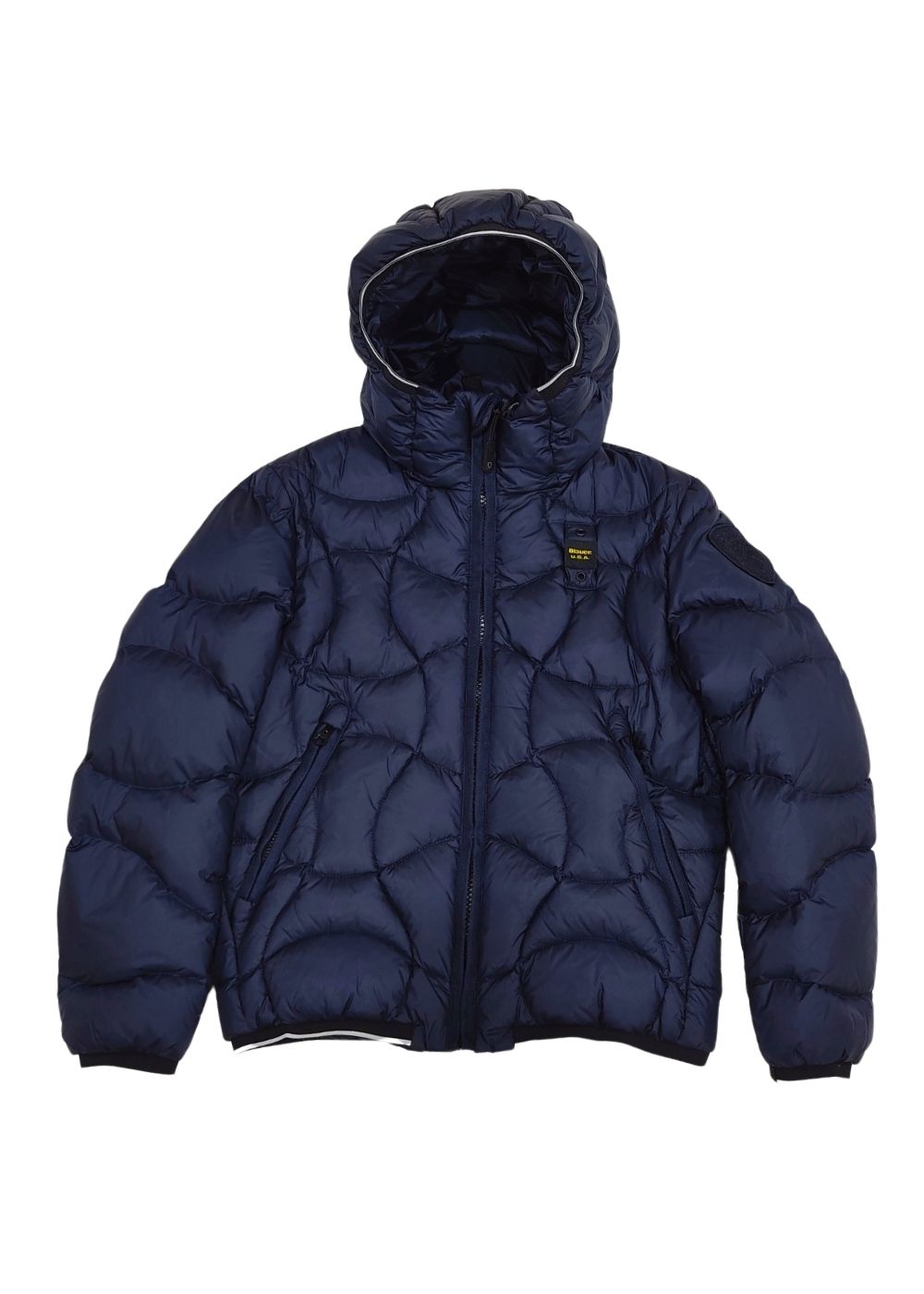 BLAUER PIUMINO A ONDE