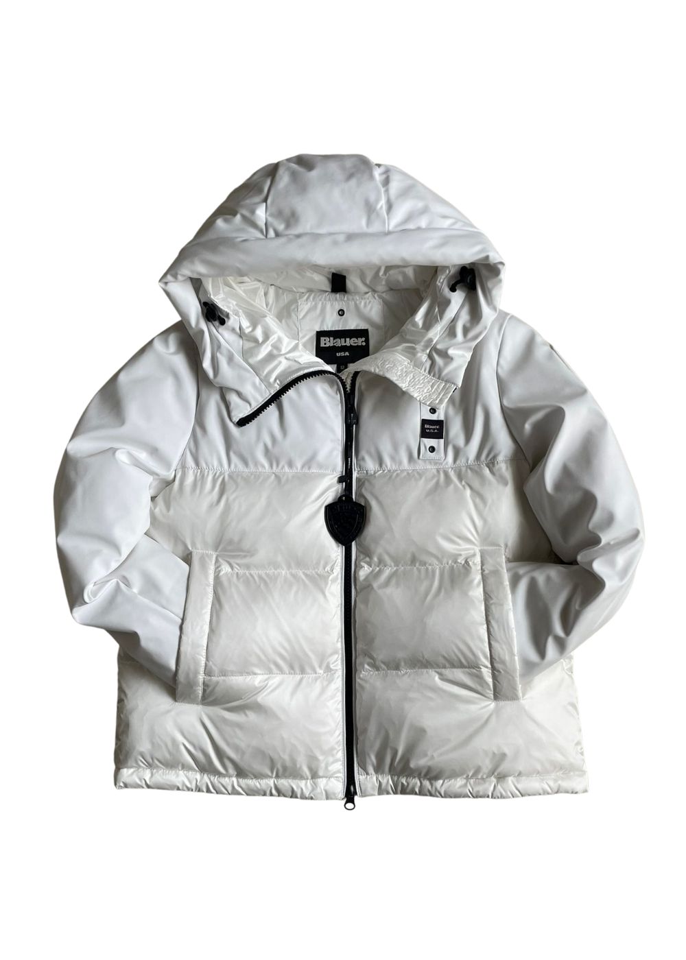 Blauer Piumino Bianco Con Cappuccio - immagine 3