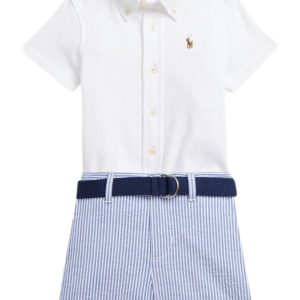 Polo Ralph Lauren Set Camicia, Short E Cintura