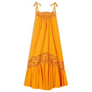 ABITO ARANCIO IN POPELINE SANGALLO – TWINSET