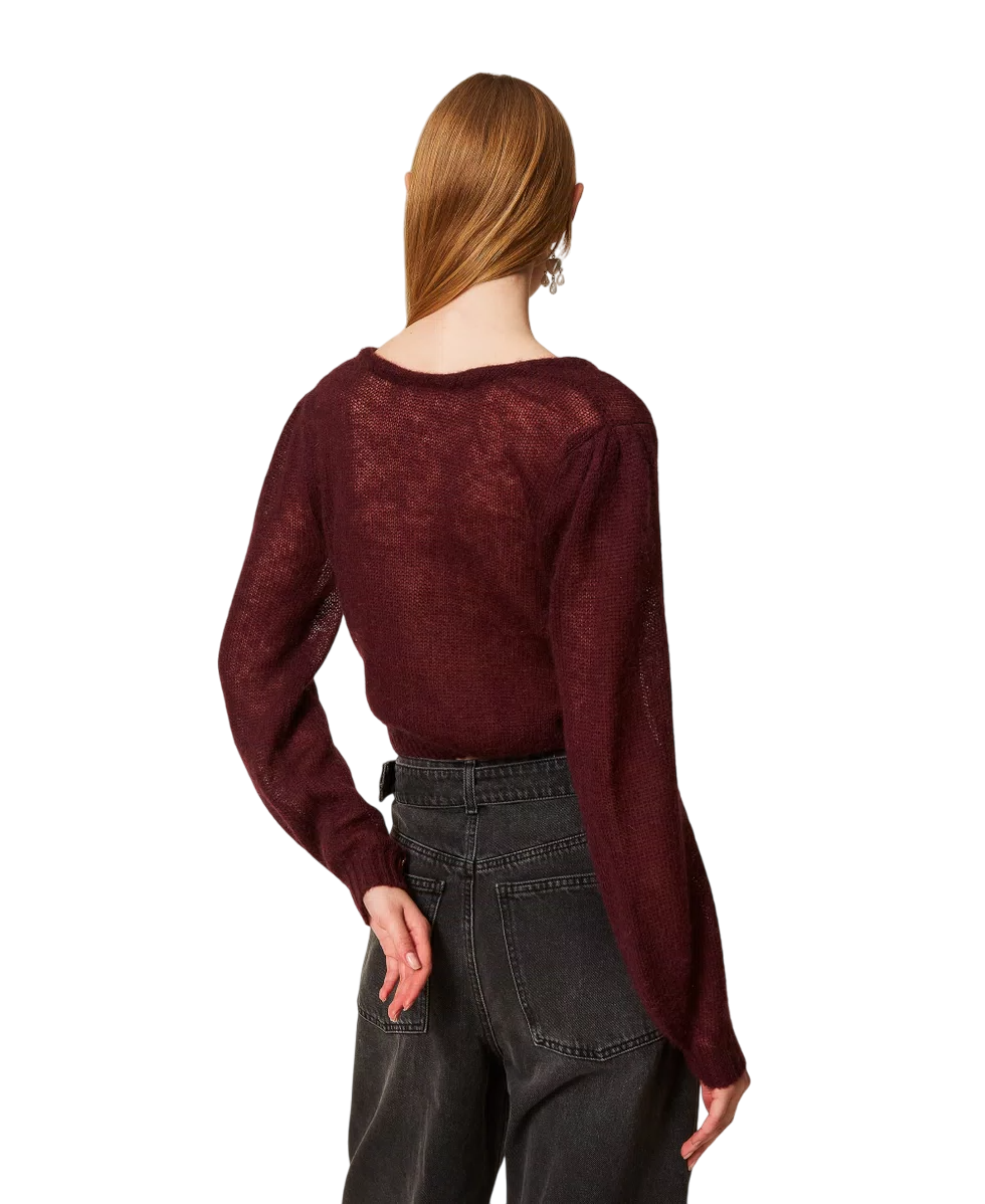 MAGLIA WINETASTING PRUGNA – TWINSET - immagine 3