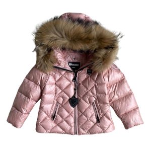 Blauer Piumino Con Pelliccia