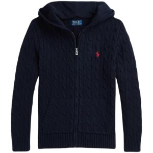 Polo Ralph Lauren Maglia In Cotone A Trecce Con Cappuccio