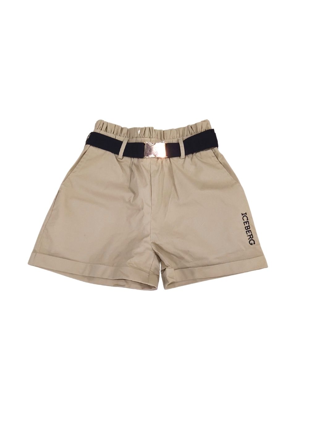 ICEBERG BERMUDA BEIGE CON CINTA - immagine 3