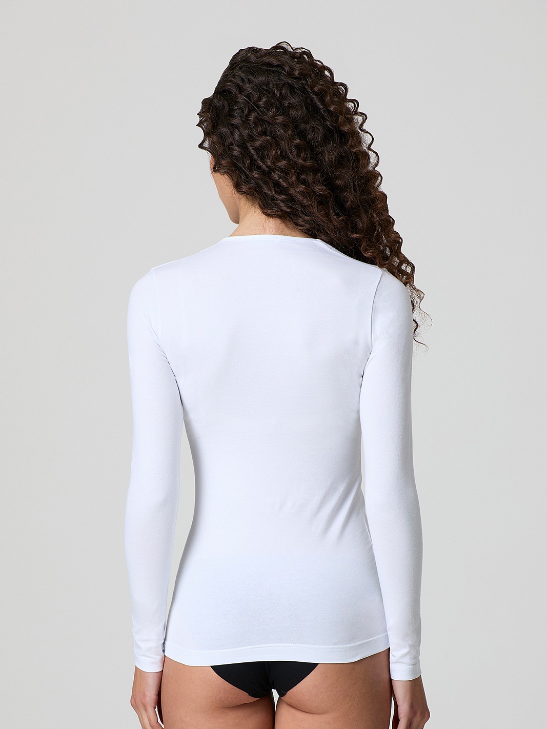 JADEA – Maglia Girocollo In Cotone Elastico a Manica Lunga - immagine 7