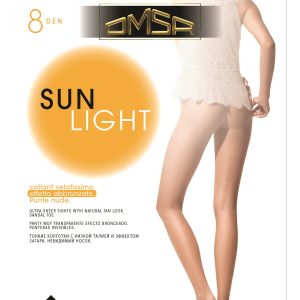 OMSA – Collant Velati 8 Denari Effetto Abbronzato – Beige Naturel – Nero