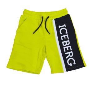 Iceberg Bermuda lime in felpa