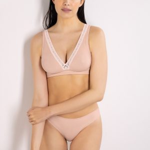 SIèLEI – Reggiseno Triangolo Senza Ferretto – Cipria – Malva – Nero