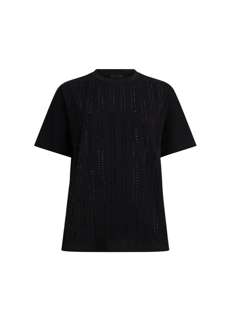 T.SHIRT BOXY 22222 NERO – LIU JO - immagine 2