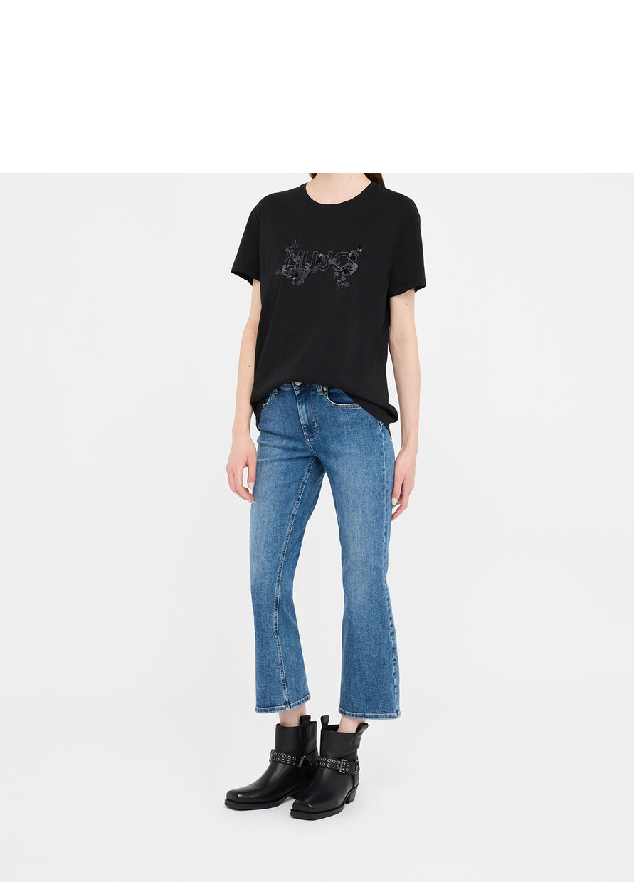 T.SHIRT M.C. M9010 NERO – LIU JO - immagine 3