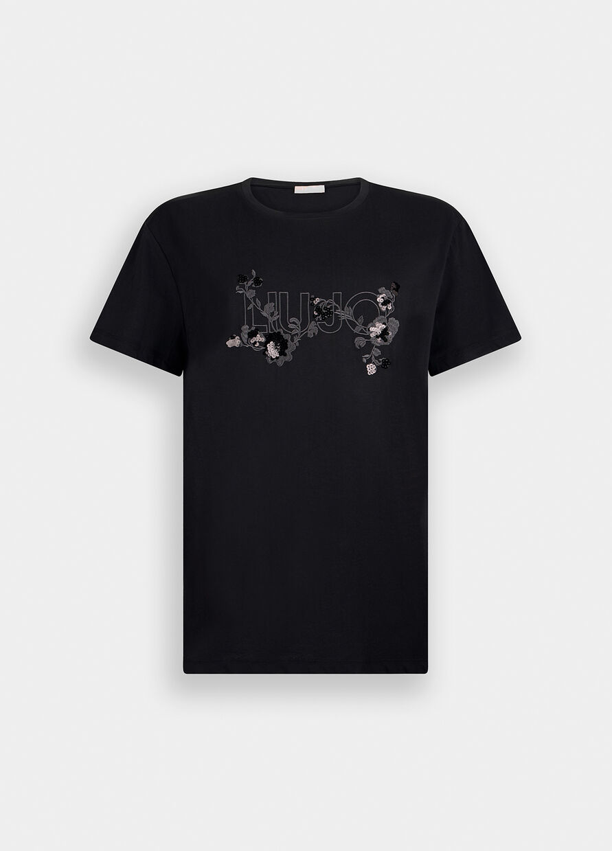 T.SHIRT M.C. M9010 NERO – LIU JO