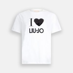 T.SHIRT M.C. BI.HEART BIANCO – LIU JO
