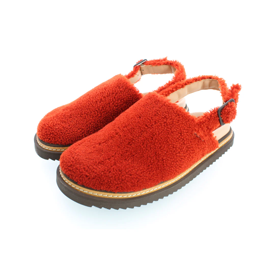 SANDALO SHEARLING NEVADA ARANCIO - immagine 3