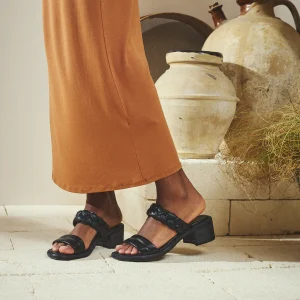 SANDALO CON TACCO AMELIA NERO