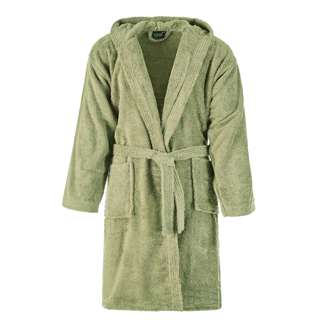 VINGI – Accappatoio Monaco In Spugna di Cotone con Cappuccio - immagine 8