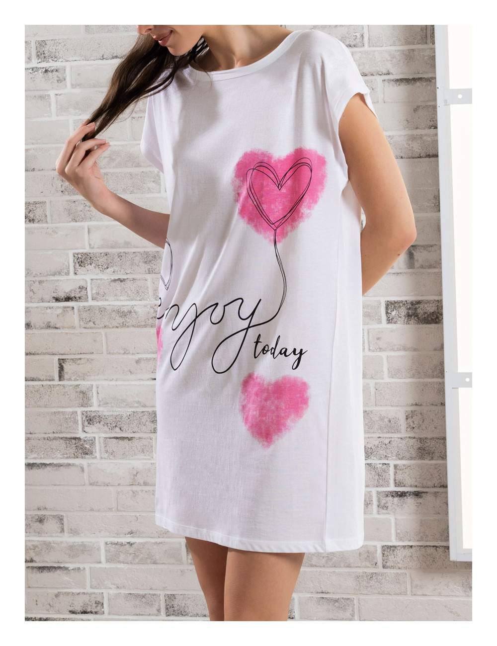 SIèLEI – Copricostume Con Cuori – Avio – Bianco – Lilla - immagine 4