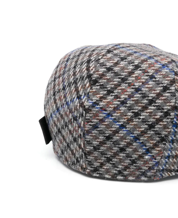 Coppola pied de poule multicolore – Borsalino - immagine 3