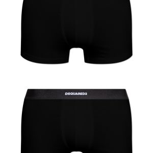 DSQUARED2 – Boxer In Cotone Stretch 2 Pack – Nero