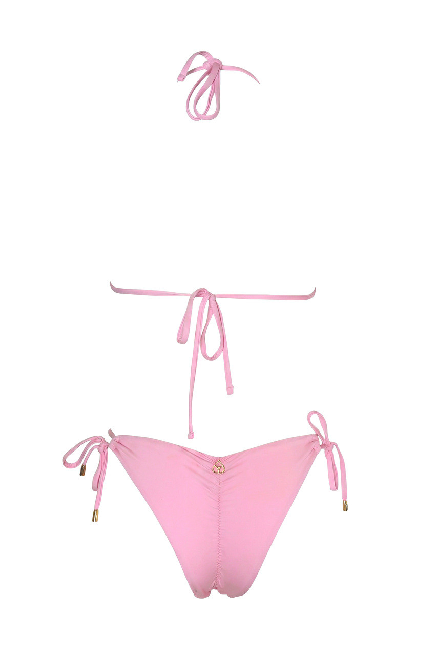 BIKINI A TRIANGOLO CON DETTAGLI FLOREALI IN PIZZO MISS BIKINI - immagine 3