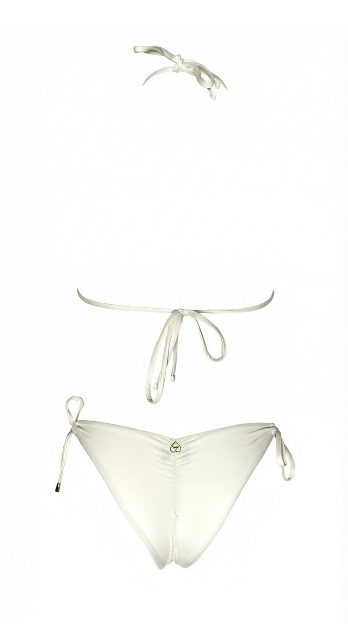 BIKINI A TRIANGOLO CON DETTAGLI FLOREALI IN PIZZO MISS BIKINI - immagine 5