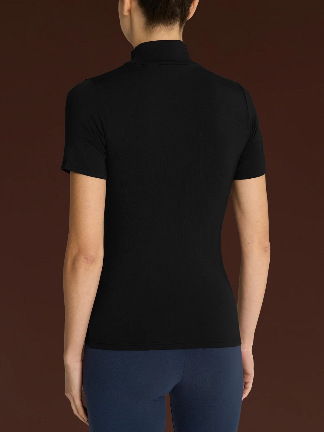 RAGNO – Maglietta Donna Collo Alto Manica Corta In Viscosa - immagine 7