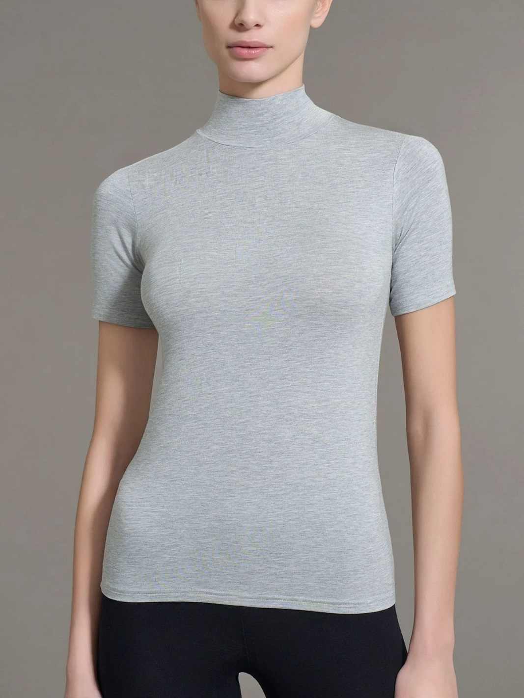 RAGNO – Maglietta Donna Collo Alto Manica Corta In Viscosa