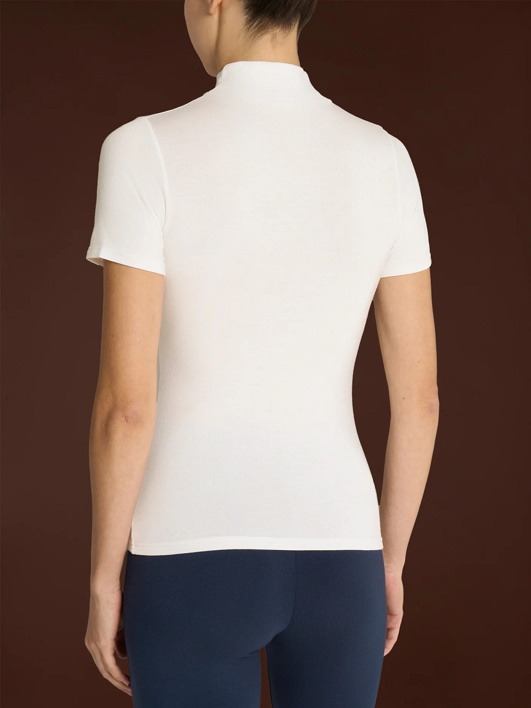 RAGNO – Maglietta Donna Collo Alto Manica Corta In Viscosa - immagine 9