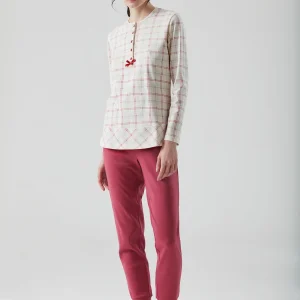 RAGNO – Pigiama Donna Caldo Cotone Interlock – Avorio