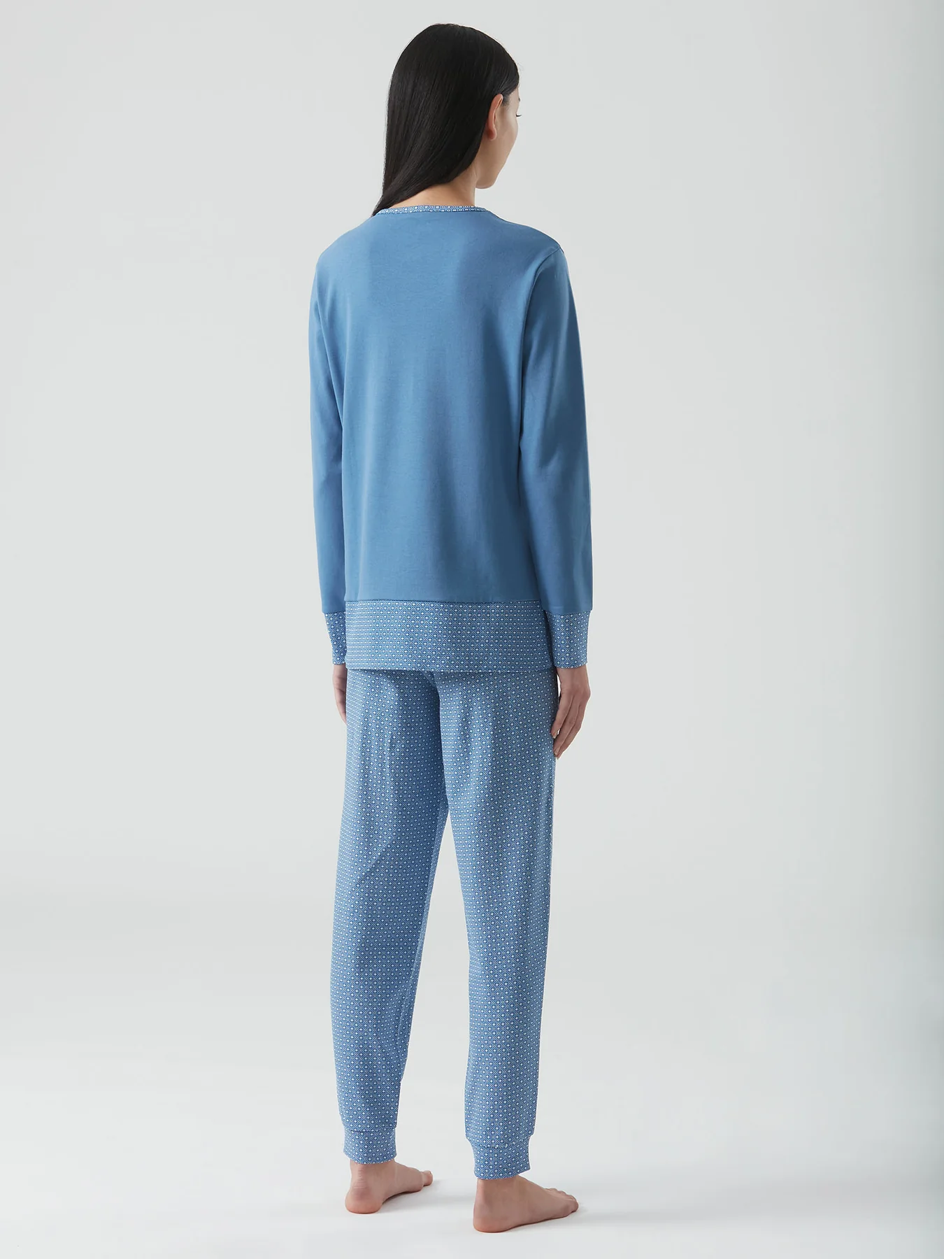 RAGNO – Pigiama Con Stampa Geometrica In Caldo Cotone – Carta Zucchero - immagine 3