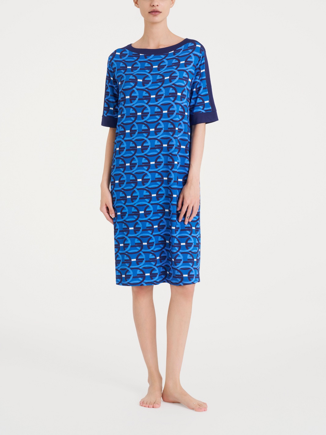 RAGNO – Vestito Estivo Donna Fantasia Cerchi In Jersey Di Viscosa