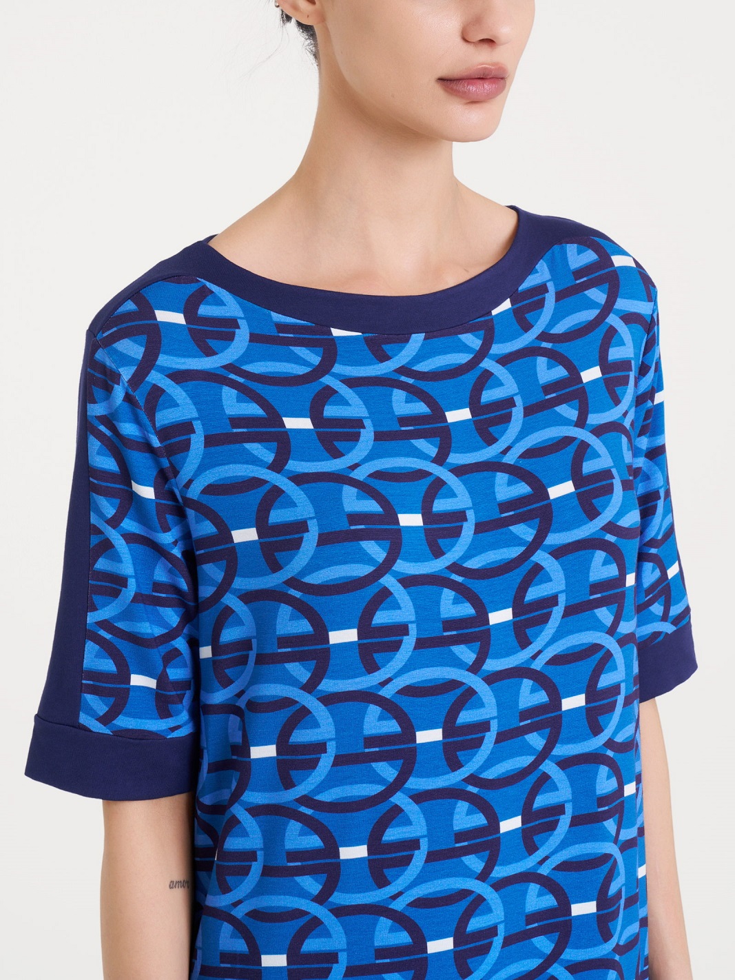 RAGNO – Vestito Estivo Donna Fantasia Cerchi In Jersey Di Viscosa - immagine 4