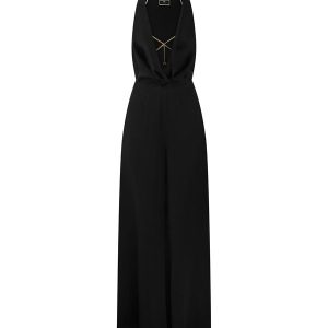 Tuta nera accessorio reggiseno – Elisabetta Franchi