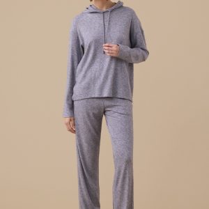 NOIDINOTTE – Completo Donna In Viscosa Felpata Con Cappuccio