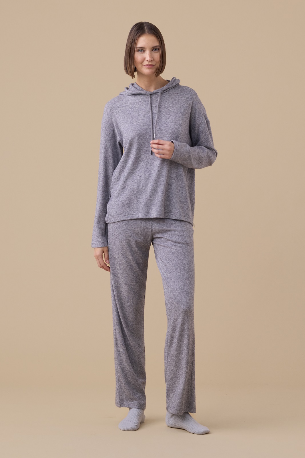 NOIDINOTTE – Completo Donna In Viscosa Felpata Con Cappuccio