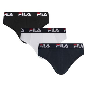 FILA – Slip Uomo In Cotone Elasticizzato – Bianco – Nero – Blu