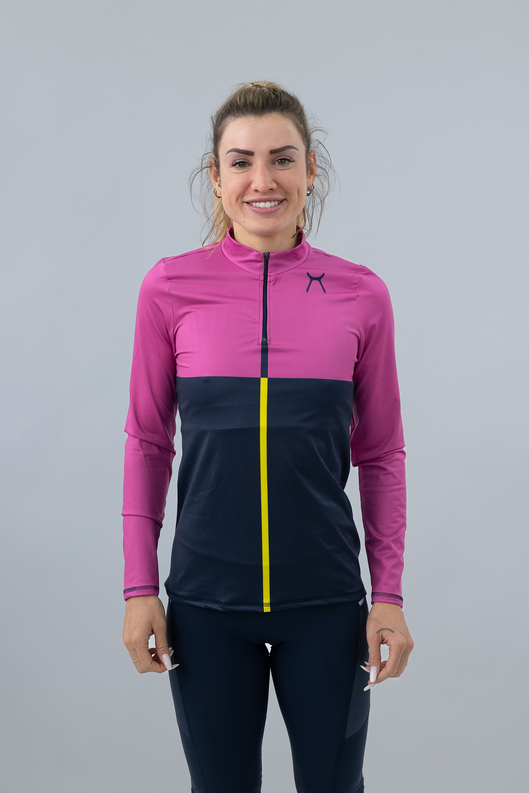 Maglia Running Manica Lunga Woman - Block - immagine 3