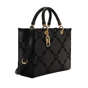 Tote media in jacquard con charms – Elisabetta Franchi
