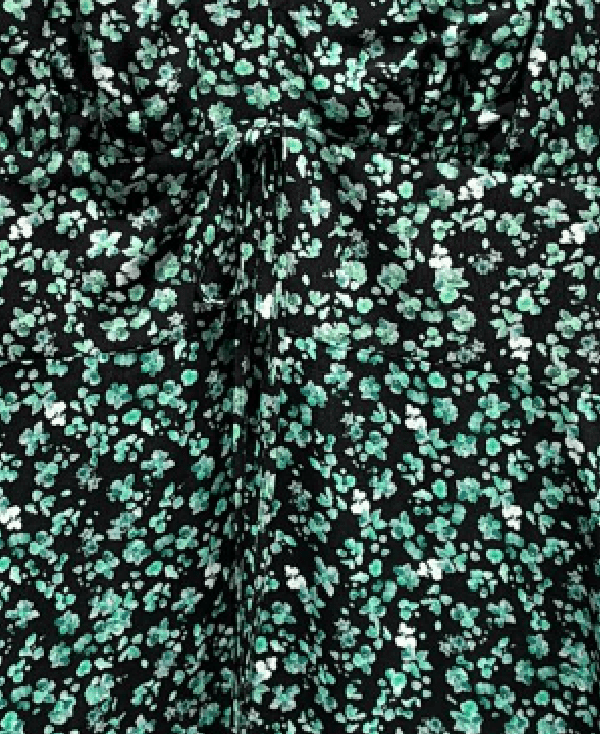 Abito nero con fiori verdi – Mar de Margaritas - immagine 4