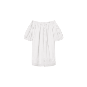 Abito corto in mussola con pieghe – Twinset