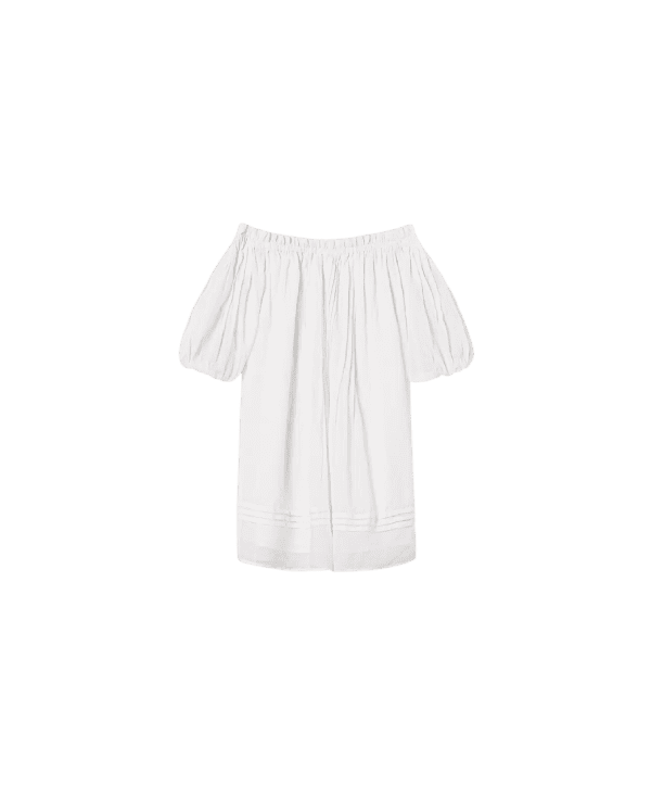 Abito corto in mussola con pieghe – Twinset