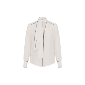 Camicia in georgette con sciarpa – Elisabetta Franchi