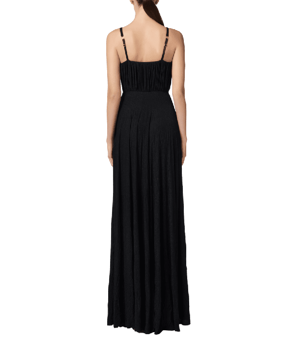 Abito Red Carpet in jersey lurex con fiore ricamato – Elisabetta Franchi - immagine 4