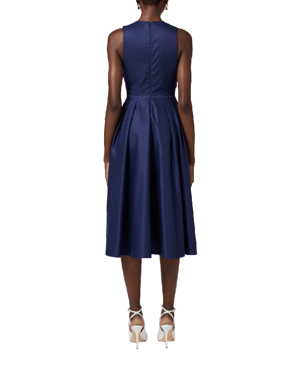 Abito in popeline di cotone con dettaglio logo – Elisabetta Franchi - immagine 4