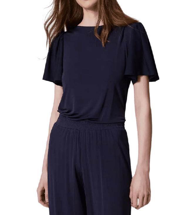 Blusa con maniche arricciate – Twinset - immagine 4