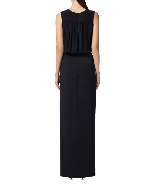 Abito in crêpe con lacci in georgette – Elisabetta Franchi - immagine 4